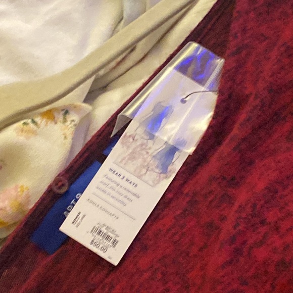 Apartment 9long size large dress, two wearable Waze for a removable scarf NWOT - Picture 3 of 4